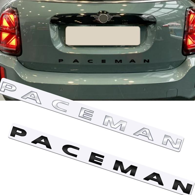 Металл Для MINI Cooper Paceman Задний Значок Эмблема Хромированная Буква Логотип Глянцевый Черный Аксессуары Наклейка