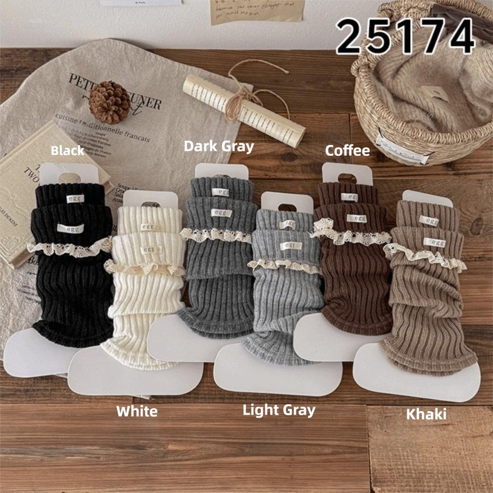 Keep Warm Leg Warmers for Girls Knitted Children's Socks Cute Pile Sock Kids