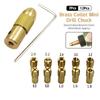 7/12Pcs Brass Collet Micro Drill Self-Tightening Drill Bit Tool Adapt 2-5Mm Bit