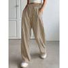Women's Explosive Striped Casual Trousers Straight Legs