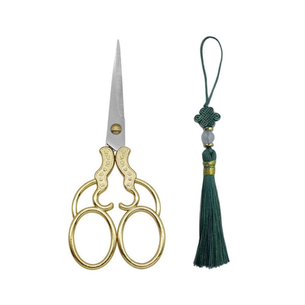 Floral Pattern Embroidery Scissors Zinc Zinc Zinc Alloy Craft Tailor Scissor Craft Tailor Threading