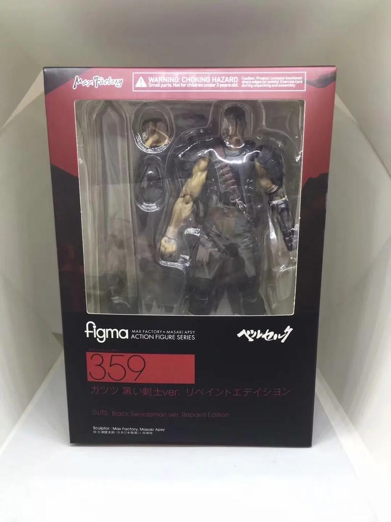 Аниме Игры Figma 359 Перекрашенное Издание GUTS: Фигурка Черного Мечника Берсерк Подвижная Модель Игрушка Коллекционные Предметы Подарки для Мальчиков