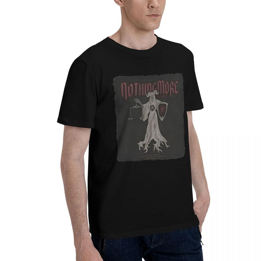 NOTHING MORE Band 100 Cotton Casual Breathable Confortable Men Top Football Shirts 2025 Mens Wear
