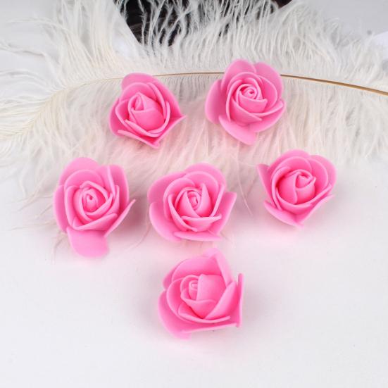 500 шт. Мини Искусственные Розы из Пенопласта Оптом Маленькие Головки Роз для DIY Цветочной Композиции Настенная Гирлянда Задник Свадебный Декор для Девичника