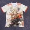 Футболка с коротким рукавом в стиле сборной Японии Коллаборация с аниме Dragon Ball One Piece Naruto
