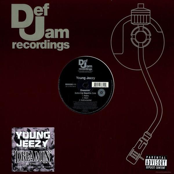 12-дюймовая пластинка YOUNG JEEZY, KEYSHIA COLE - Dreamin' B000896111 Def Jam Recordi 2007 US Рэп и хип-хоп/R&B Б/У