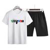 Summer Men's Casual Sports Short-sleeved Suit Men's T-shirt Suit Youth Shorts