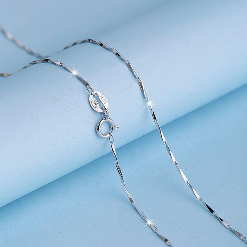 BELLA BOX Water Drop Red Color Treasure Simple Temperament Pendant Clavicle Chain For Women Charm Wedding Engagement Fine Jewelry New Trendy