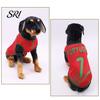 Breathable Pet Shirt Soccer Jersey Dog T-Shirt Tank Top Sleeveless Summer Football Mesh Apparel Game Day Outfit for Small Medium Large Dogs