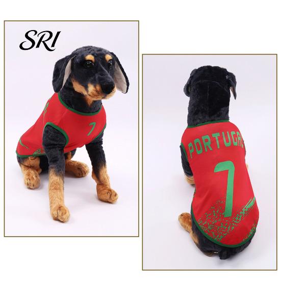 Breathable Pet Shirt Soccer Jersey Dog T-Shirt Tank Top Sleeveless Summer Football Mesh Apparel Game Day Outfit for Small Medium Large Dogs