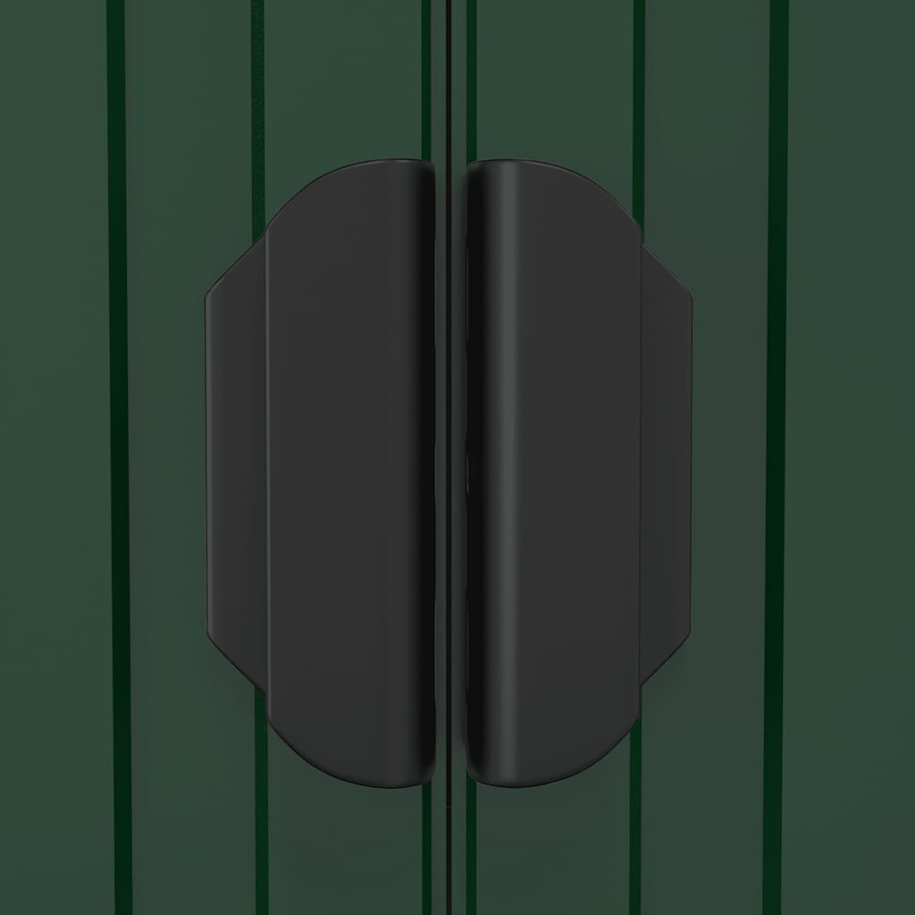 Garden Shed Green 192 x 108 x 223 cm Galvanized Steel