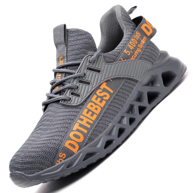 Steel Toe Safety Shoes for Men Women Lightweight Work Sneakers Puncture Proof Work Shoes Unisex Coustruction Safety Work Boots Steel Cap Shoes