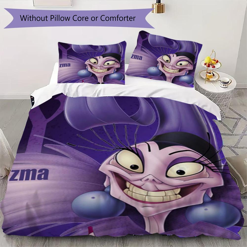 Yzma Pattern Bedding,Quilt Set Quilt Cover Pillowcase Home Birthday Gift (1*duvet cover+2*pillowcase,without core)XSJT0917092