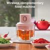 Sturdy Mini Electric Garlic Chopper USB Rechargeable Vegetable Crusher Food Maker  Kitchen Tool
