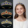 Детская корона для девочек, принцесса, корона, повязка на голову, праздничная корона, повязка на голову, украшение для торта на день рождения