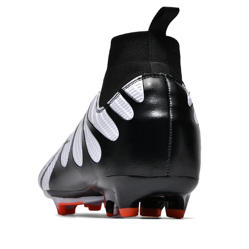 HOHO FAIR Soccer Shoes Large Size 35-45 Men's/Children's High-top Long-nailed Outdoor Anti-slip Football Boots