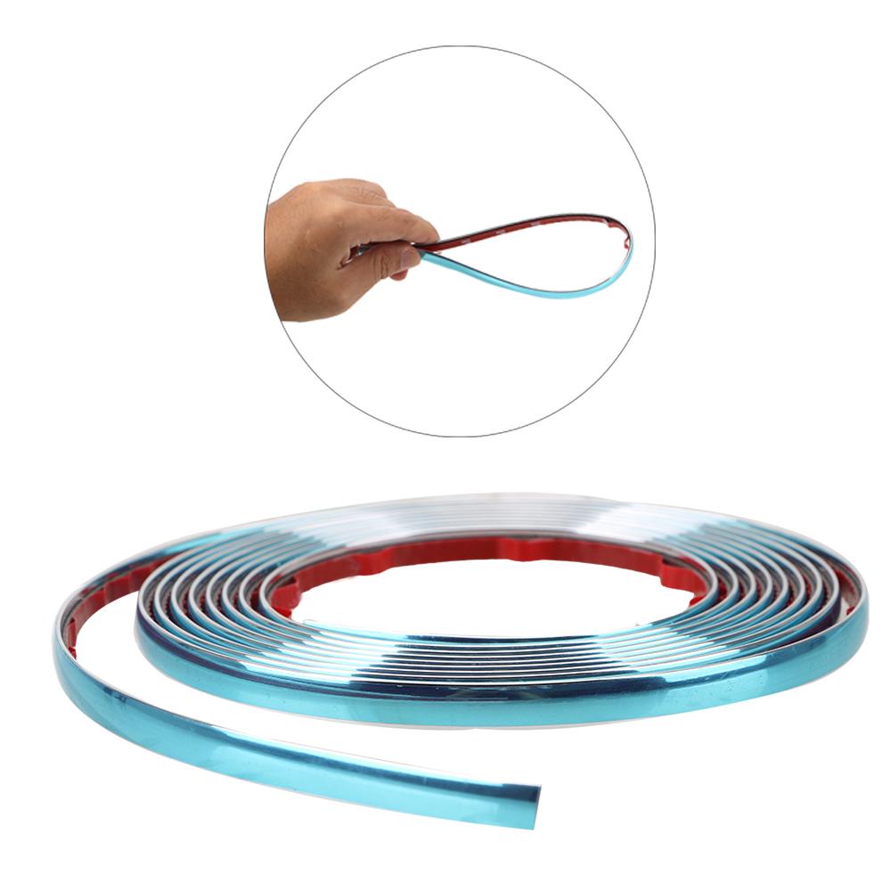 Хромированная полоса для боковой двери, зеркало заднего вида, защитная лента для бампера, молдинги, самоклеящаяся лента