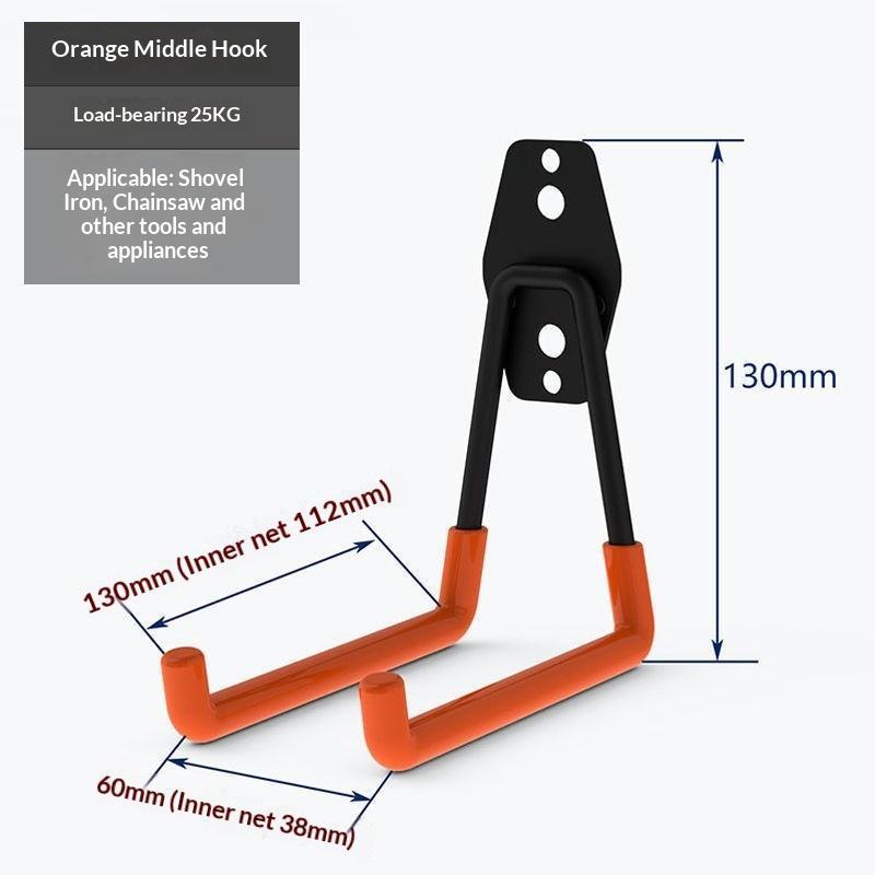 Heavy Duty Wall Mount Metal Garage Hook 1PC Multipurpose Organizer Hanger for Bicycle Ladder Yard Tools