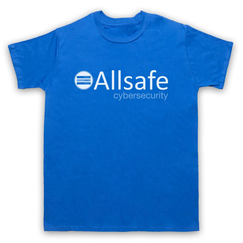 ALLSAFE CYBERSECURITY UNOFFICIAL MR. ROBOT CYBER CRIME MENS & WOMENS T-SHIRT Graphic Short Sleeve Shirt Unisex Men Women Summer