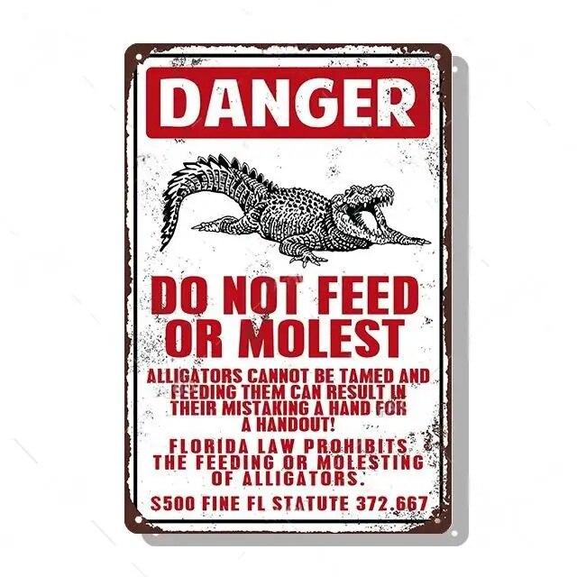 Metal Tin Signs Decor Warning 24 Hour Video Posters Surveillance Private Property No Trespassing Outdoor Indoor Wall Decor