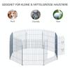 Free-Range Enclosure Puppy Playpen Puppy Fence Playpen Puppy Gate for Animals 8-Piece W63 x H76 cm