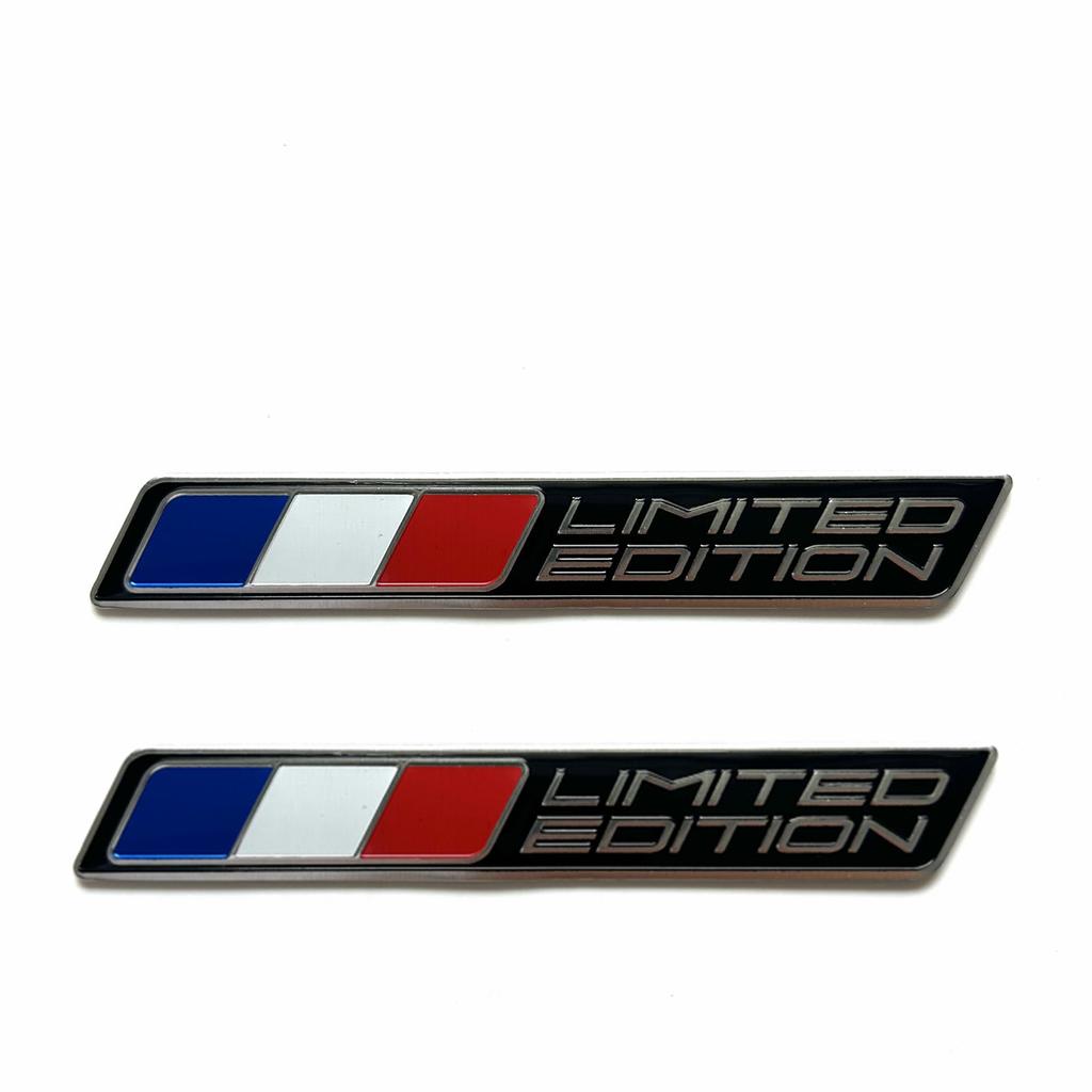 Limited Edition France National flag Aluminium Adhesive Emblem Rear Trunk Badge Fender Sticker Body Decal car emblem