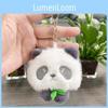 Playful Mini Plush Panda Toy Keychain Soft Animal Figurine Great Gift For Kids