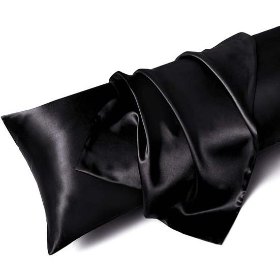 2 Pcs Satin Pillow Case Smooth Faux Silk Solid Color Satin Prevents Frizz Breakage Bedroom Living Room Sofa Pillowcase Pillow Cover