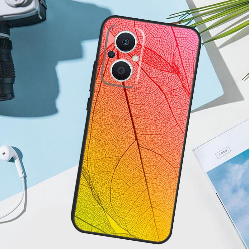 Чехол 'Цветные Листья' для OPPO Reno 14F 13F 12F 11 F 10 12 13 14 Pro 7 8 Lite Чехол OPPO Find X9 X8 X6 X5 Pro