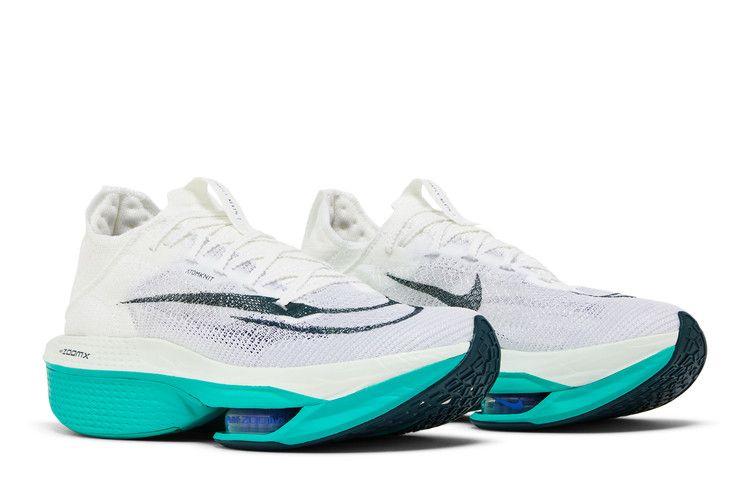 Мужские кроссовки Nike Air Zoom Alphafly Next% 2 Белый Clear Jade Белый/Clear Jade/Светло-ультрамариновый/Темно-зеленый