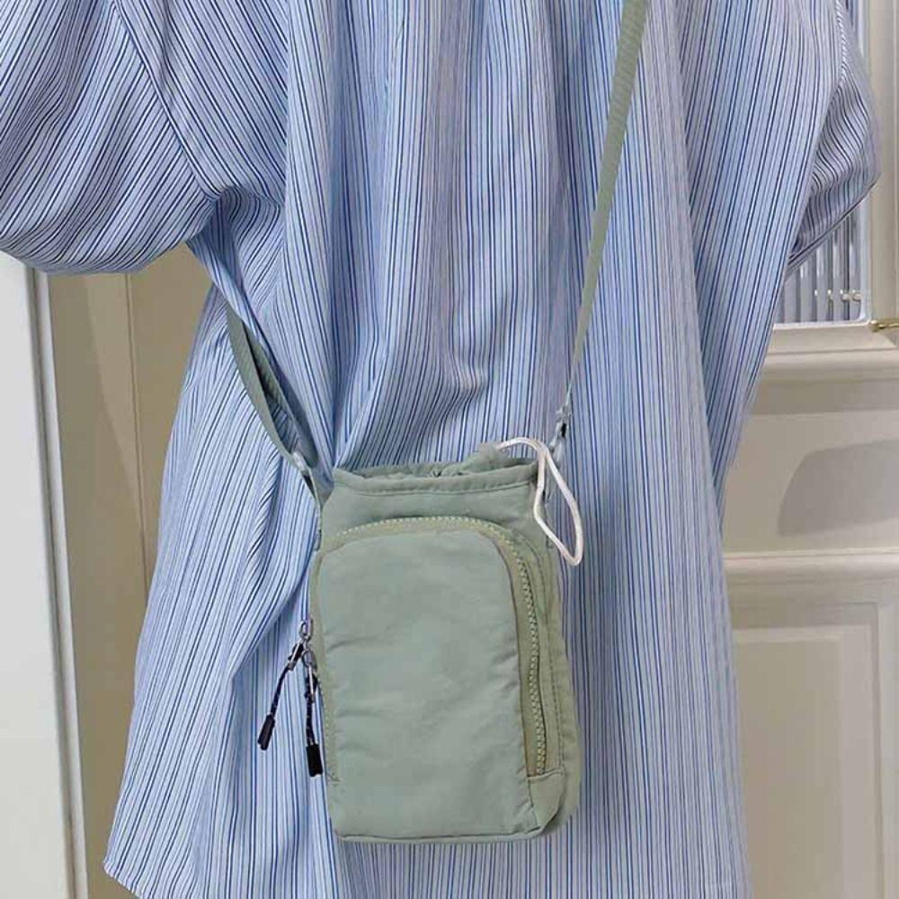 Shoulder Strap Water Bottle Carrier Bag Nylon Crossbody Water Bottle Purse Picnic