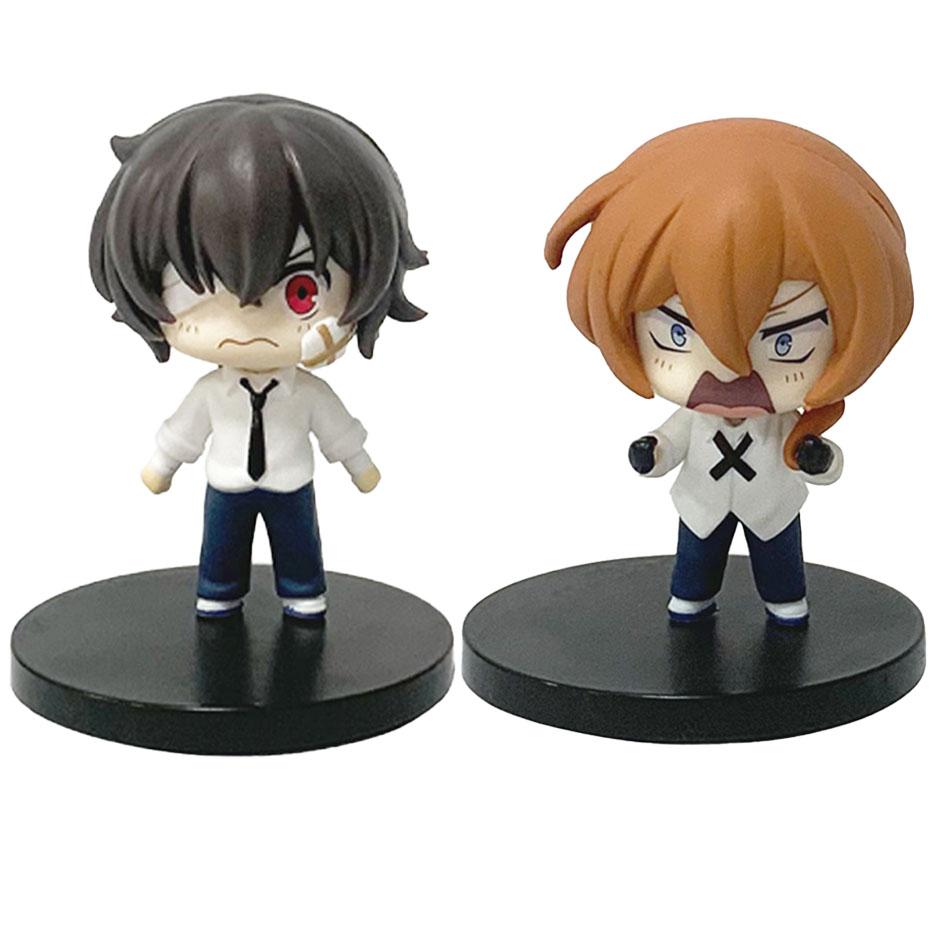 Новая фигурка Dazai Osamu из Bungo Stray Dogs 7 см Японские фигурки из мультфильмов Коллекция Милые игрушки