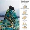 1Pc Ocean Life Adventure Blanket Soft And Comfortable Casual Warm Camping Travel Christmas Halloween Xmas Gift M92852