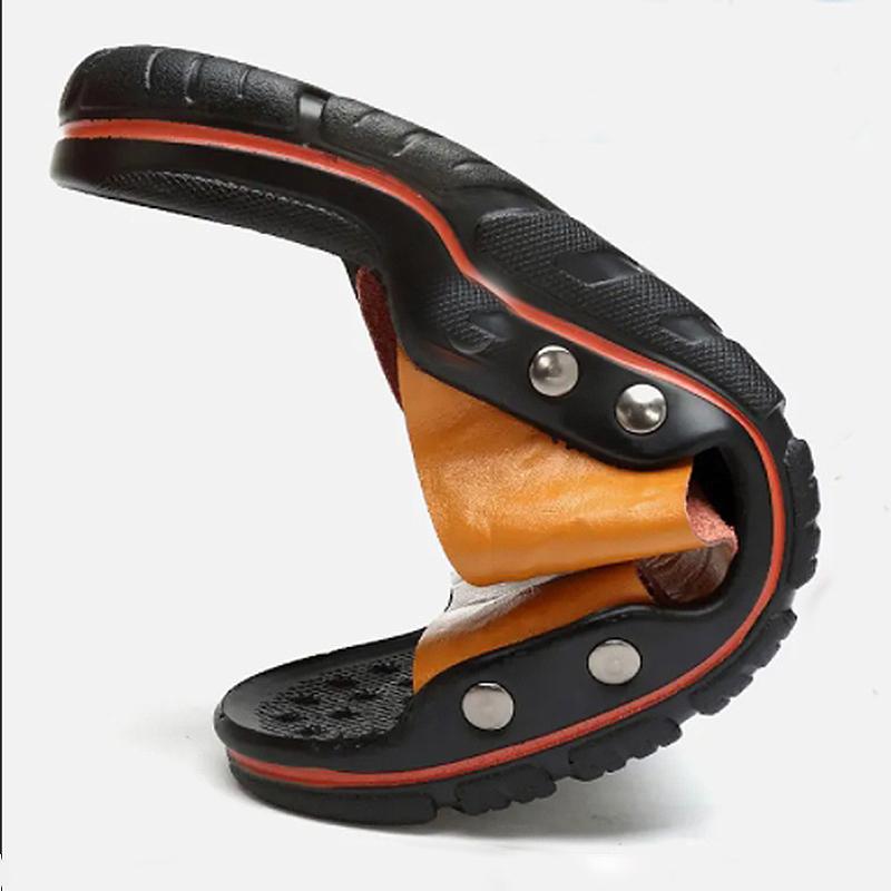 Summer Men's Sandals and Slippers 2024 Fashionable Casual Beach Shoes, Anti Slip and Wear-resistant Outdoor Sports Sandals