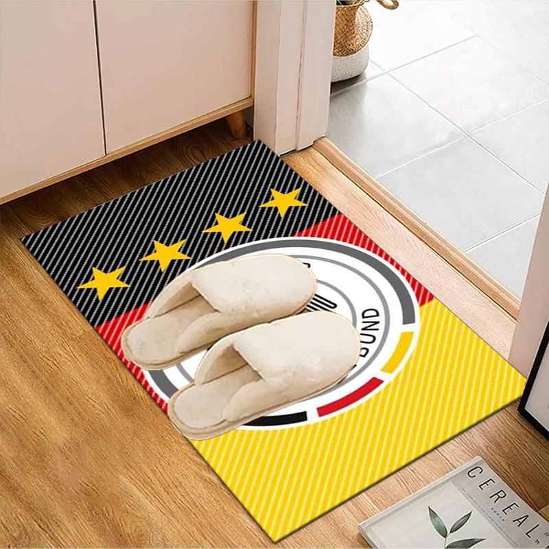 Germany Football Emblem Printed Office Carpet Chair Cushion Entryway Rug, Rugs for Living Room, Bedroom Christmas gifts