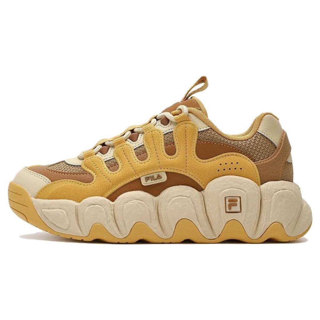 FILA Croissant Chunky Sneakers 'Yellow Brown' Women's F12W342103FSI