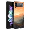 Абстрактный Рассвет в Горах Линия Чехол для Телефона Для Samsung Galaxy Z Flip3 Flip4 Flip5 Чехол Для Z Flip 3 4 5 6 7 Жесткая Складная Крышка