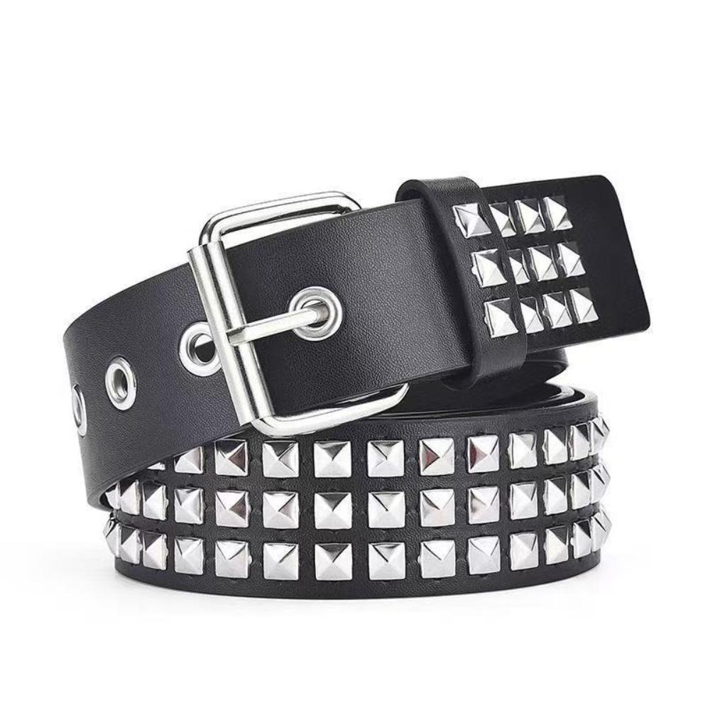 Retro Rivet Belt Punk Nightclub Rock Style Belt Trend Jeans Belt  Fashion Decoration
