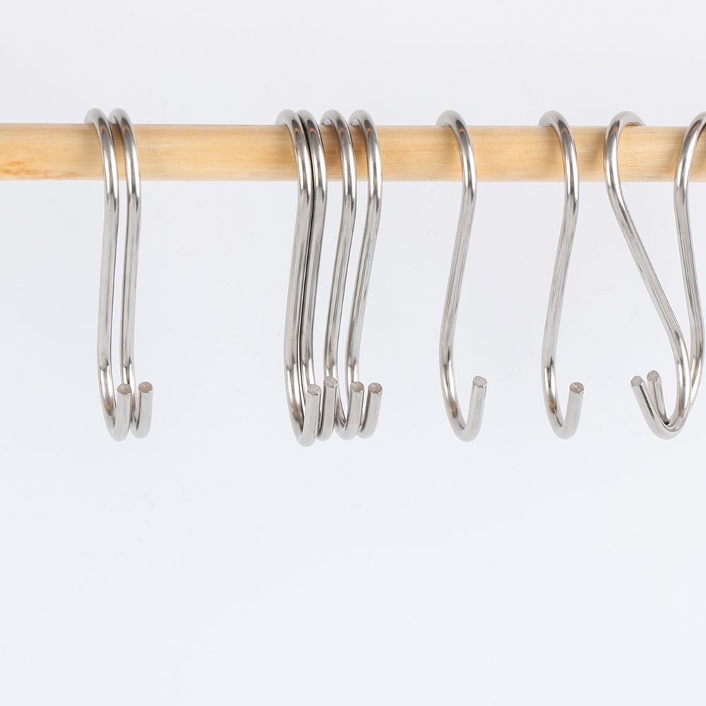 5/10/20pcs Home Kitchen Organizer Holder Storage Rack Clasps Hooks S Shaped Hook Hanger