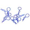 10Pcs 13MM RC Car   Clip RShape Metal Body Clips Pins for 1Celsius5 1Celsius6 1Celsius8 1Celsius10 RC Car(Blue )