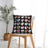 Eurovision Song Contest Flags Hearts Esc Ebu Eurofans Pillow Case Music Cushion Covers Decor Pillowcase For Car 45X45Cm