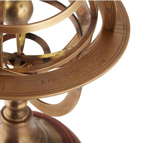 26 Cm Nautical Handcraft Brass Armillary Sphere