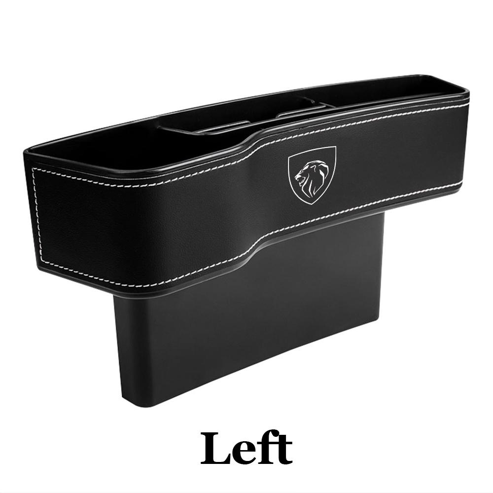 Car Interior Leather Gap Slit Storage Box Auto Sundry Organization Accessories For Peugeot 3008 5008 208 407 406 4008 206 2008