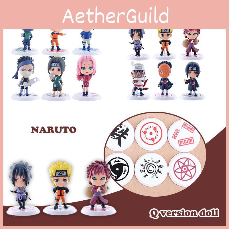 6 шт. куклы Саске Изысканные смоляные фигурки Идеально подходят для коллекционеров и фанатов Наруто