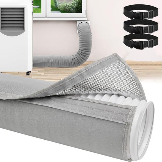 Portable Air Conditioner Hose Cover Wrap Easy To Install 3 Layers Insulated