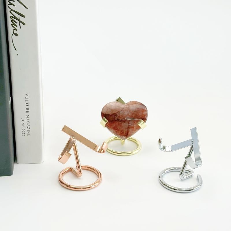 Multipurpose Metal Easels for Mineral Collections Specimen Holder Rusts Resistant Decorative Rock Displays Stand