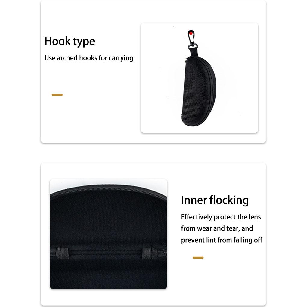 Футляр для хранения очков Контейнер для солнцезащитных очков Защита Аксессуары для улицы Путешествия Большая вместимость Сумка на молнии