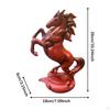 Horse Statue Art Figurine Rustic Chinese Feng Shui Luxury Animal Sculpture Tabletop Ornament for