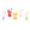 5Pcs 1:12 Dollhouse Miniature Sundae Ice Cream Cup Milk Tea Drink Decor Toy