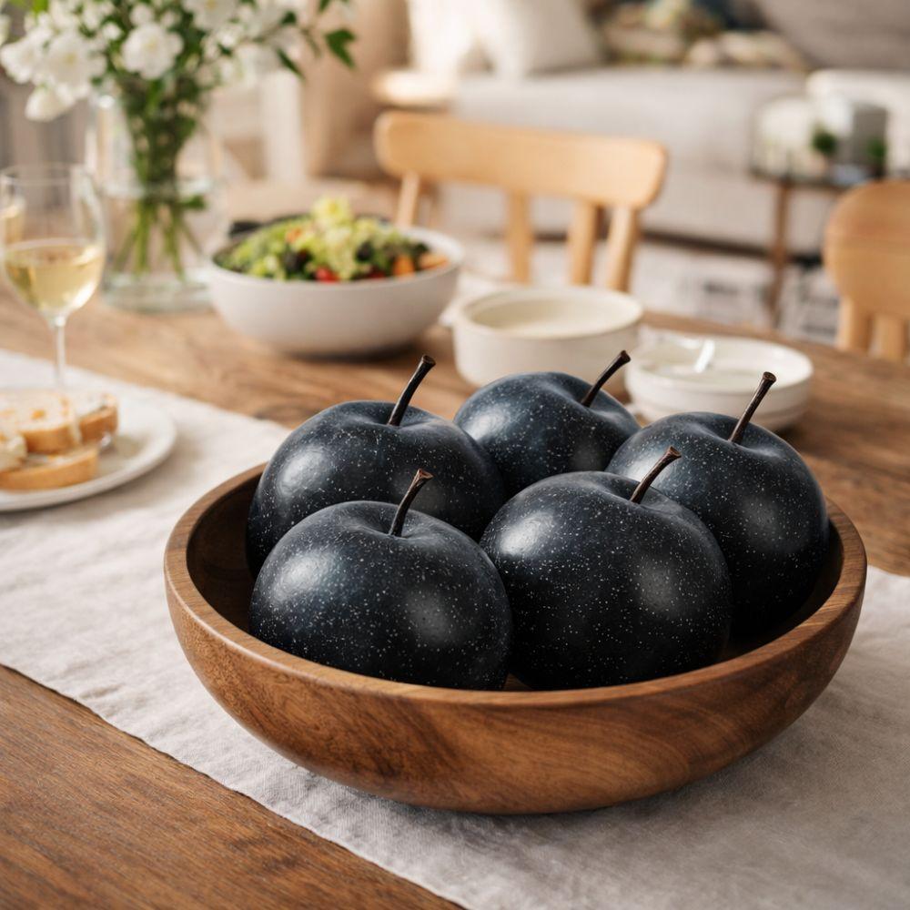 Realistic Simulation Black Pear Handicrafts Fake Fruit Models  Garden Decoration